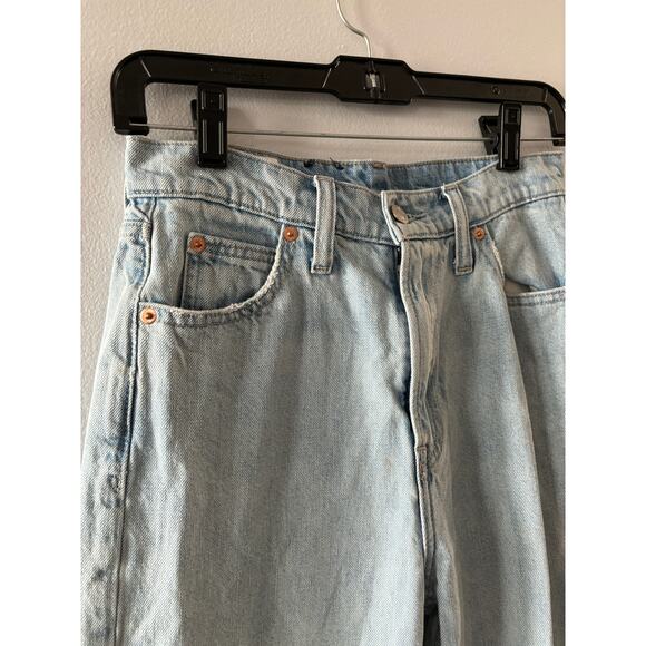 Gap Jeans Women's 25 0 Mom Jean High Rise Light Wash Denim - Picture 2 of 6